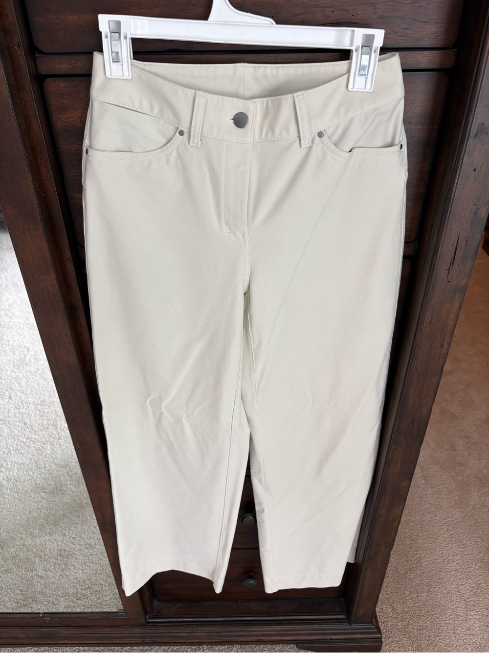 lululemon athletica Off-White/Light Cream Stretch Pants - Picture 5 of 5